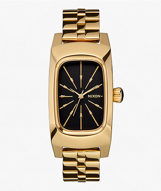 Nixon Frankie Mid Century, Gold & Black Analog Watch