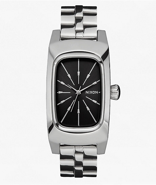 Nixon Frankie Mid Century, Silver & Black Analog Watch