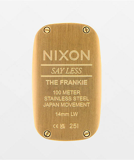 Nixon Frankie Mid Century, Gold & Cognac Analog Watch | Zumiez