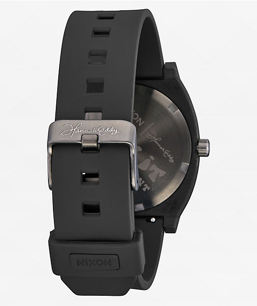 Nixon Hannah Eddy Time Teller OPP Black Analog Watch Zumiez