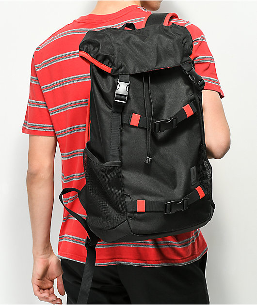 Nixon Landlock Iii Black Red Backpack Zumiez Ca