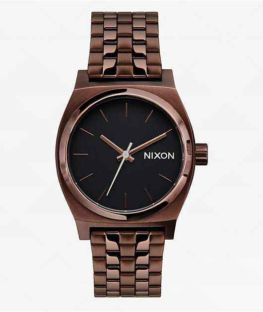 Nixon Medium Time Teller Chocolate & Black Coffee Analog Watch