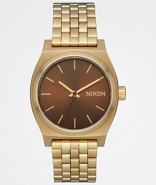 nixon gold watch zumiez