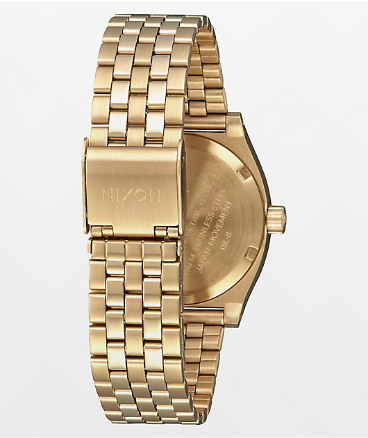 Nixon Medium Time Teller Gold & Turquoise Analog Watch