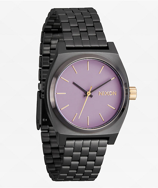 Nixon Medium Time Teller Shop Nixon Time Teller Solar (All Black