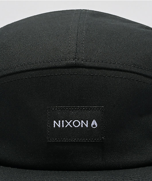 Nixon Mikey Black 5 Panel Snapback Hat