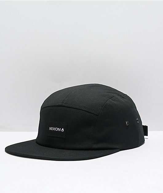 Nixon Mikey Black 5 Snapback Hat