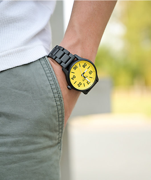 nixon watch yellow