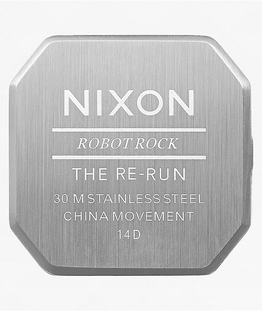 Nixon Re-Run Silver Digital Watch