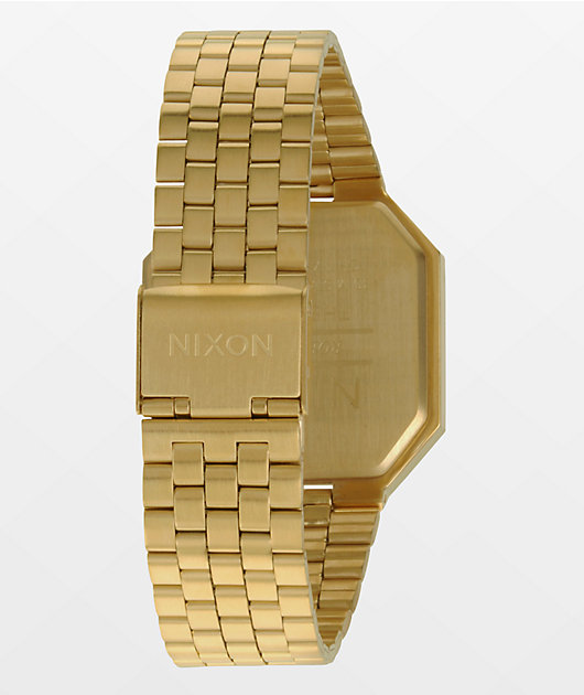 Nixon Re-Run reloj digital en color oro