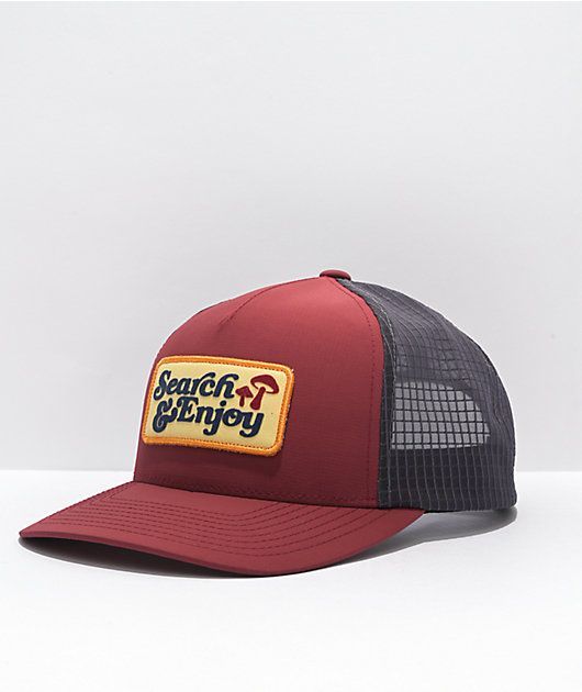 Nixon Searchin Burgundy Trucker Hat
