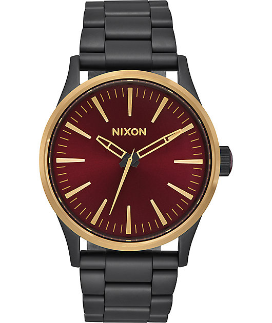 nixon burgundy watch