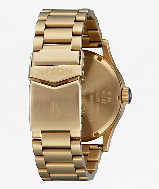 Nixon sentry outlet ss gold black