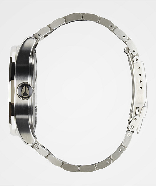 Nixon Sentry SS reloj analógico en colores plata y azul