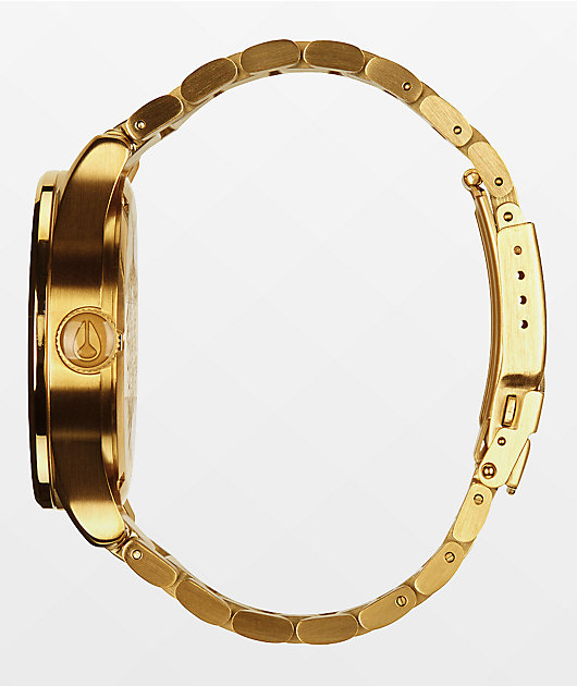 Nixon Sentry SS reloj analógico todo oro
