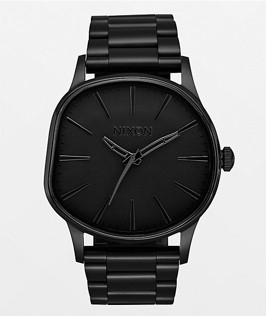 Nixon Sentry Wobble All Black Analog Watch