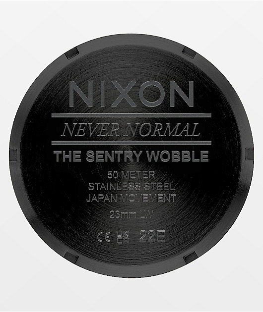 Nixon Sentry Wobble All Black Analog Watch