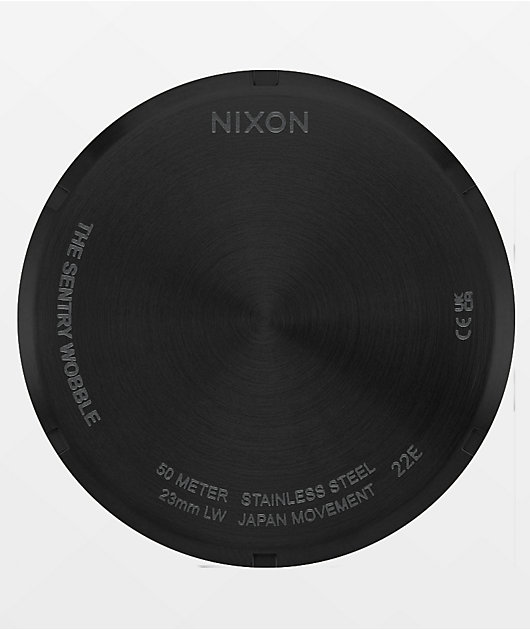 Nixon Sentry Wobble All Black Analog Watch