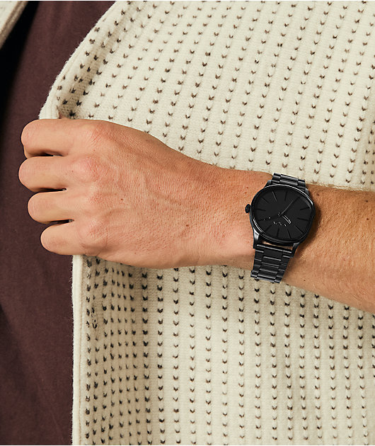 Nixon Sentry Wobble All Black Analog Watch