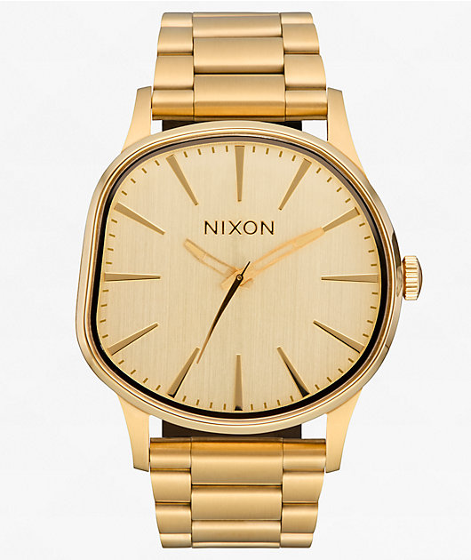 Nixon Sentry Wobble All Gold Analog Watch