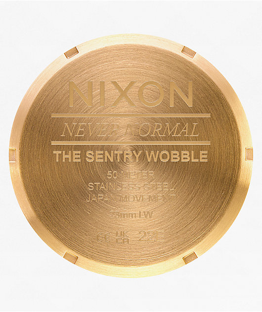 Nixon Sentry Wobble All Gold Analog Watch