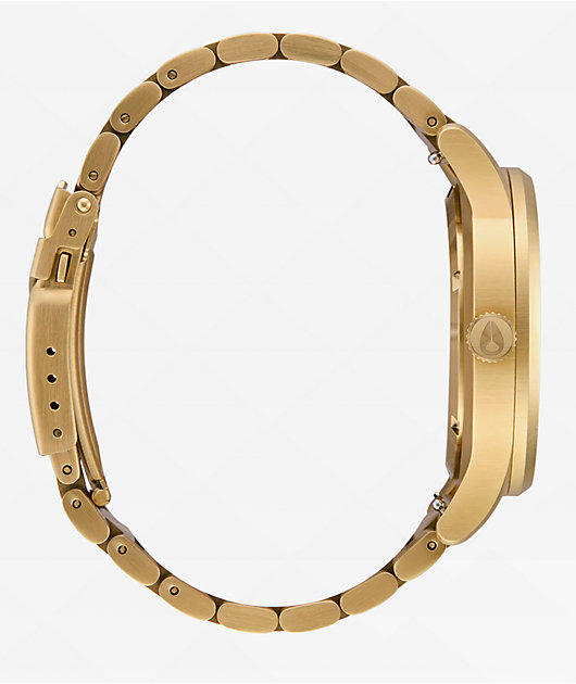 Nixon Sentry Wobble Dim Gold & Black Analog Watch