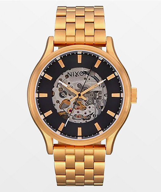 Nixon gold clearance watch mens zumiez