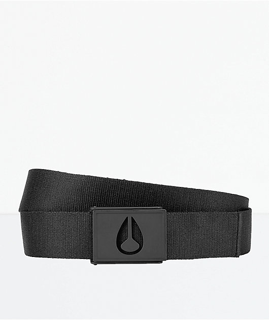 Nixon Spy cinturón tejido negro