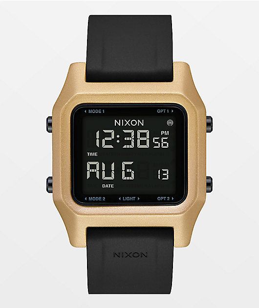 Nixon Staple Black & Gold Digital Watch