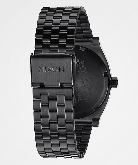 Nixon Time Teller All Black & Rose Gold Watch