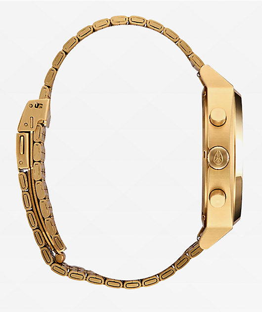 Nixon Time Teller Chrono Gold &amp; Black Analog Watch