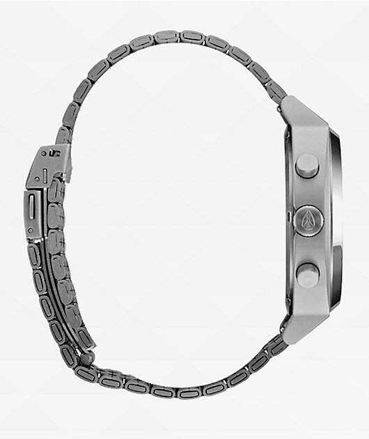 Nixon Time Teller Chrono Silver & Midnight Analog Watch