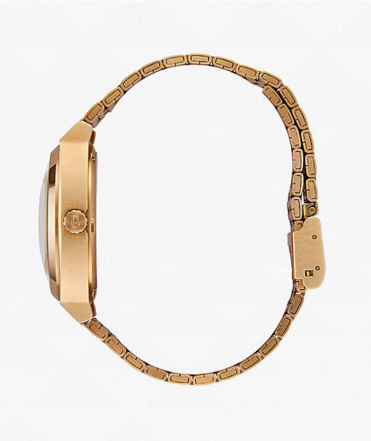 Nixon Time Teller Dim Gold & Vintage White Analog Watch