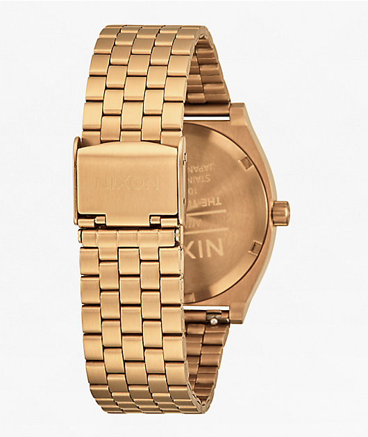 Nixon Time Teller Dim Gold & Vintage White Analog Watch | Zumiez