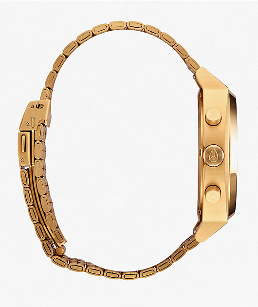 Nixon Time Teller Gold & Green Sunray Analog Watch