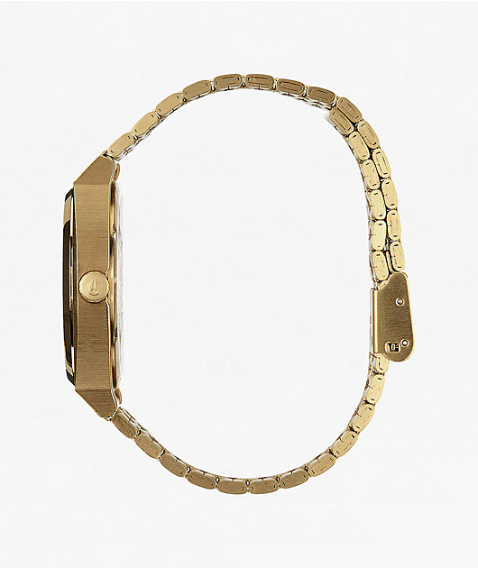 Nixon Time Teller Gold & Oxblood Sunray Analog Watch
