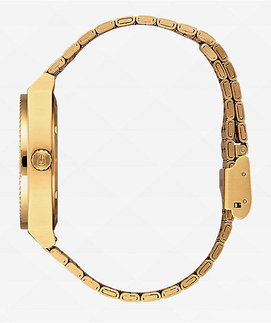 Nixon Time Teller Gold & Turquoise Analog Watch