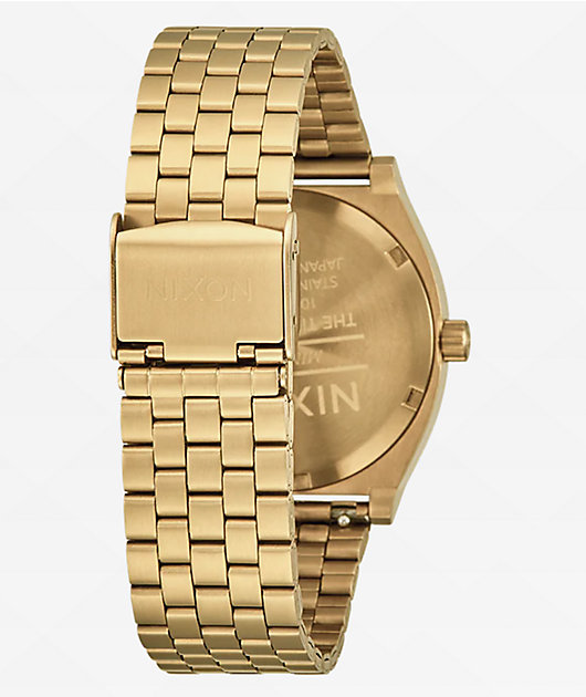 Nixon Time Teller Gold & Turquoise Analog Watch