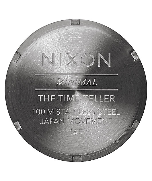 Nixon Time Teller Gunmetal & Black Sunray Analog Watch