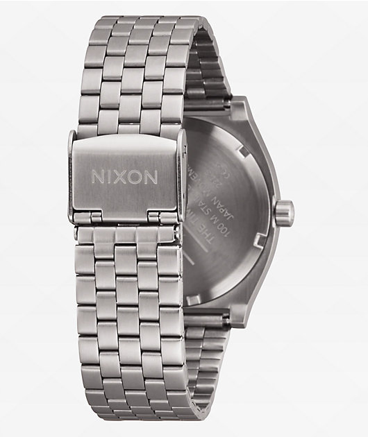 Nixon time teller 2025 gunmetal blue crystal