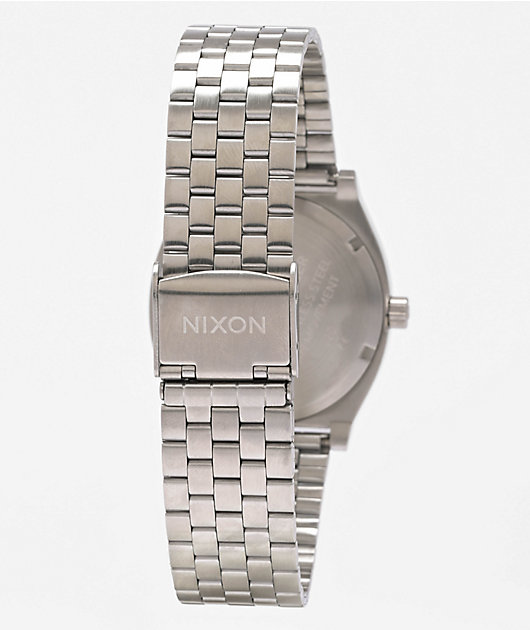 Nixon Time Teller Reloj analógico plata y oro 