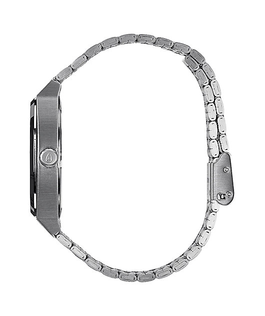 Nixon Time Teller Silver & Black Analog Watch