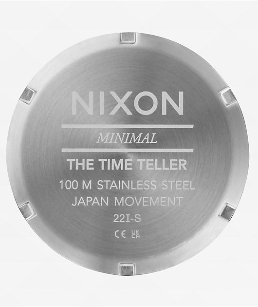 Nixon Time Teller Silver / Mandarin