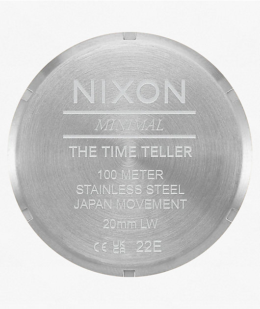 Nixon Time Teller Silver & Purple Sunray Analog Watch