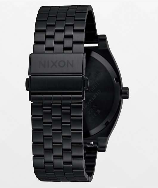 Nixon Time Teller Solar Black & White Watch
