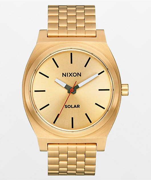 Nixon gold 2025 watch mens zumiez