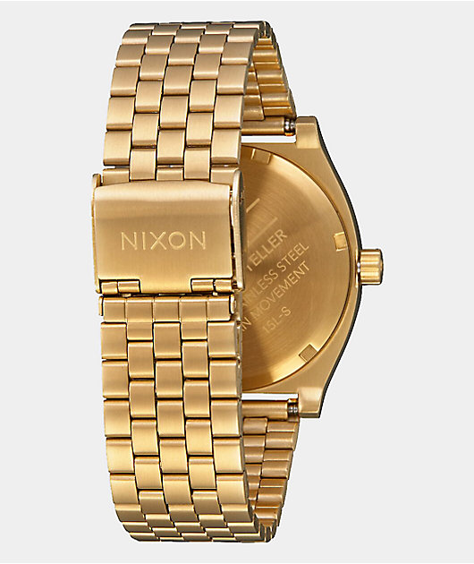 Nixon Time Teller reloj analógico en color oro