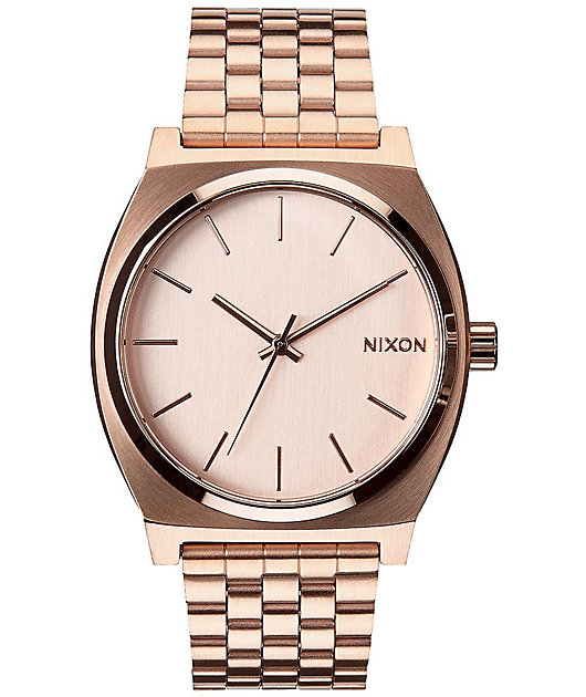 Nixon Time reloj analógico en color oro rosa