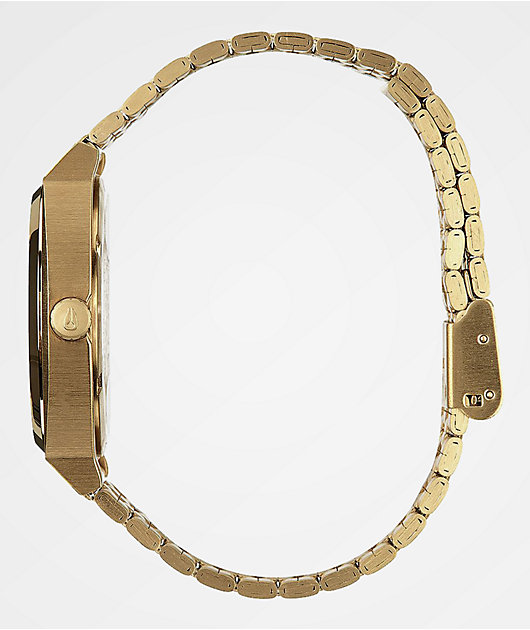 Nixon Timeteller reloj analógico en negro y color oro