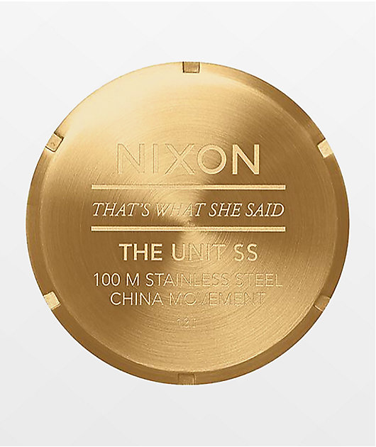nixon unit gold